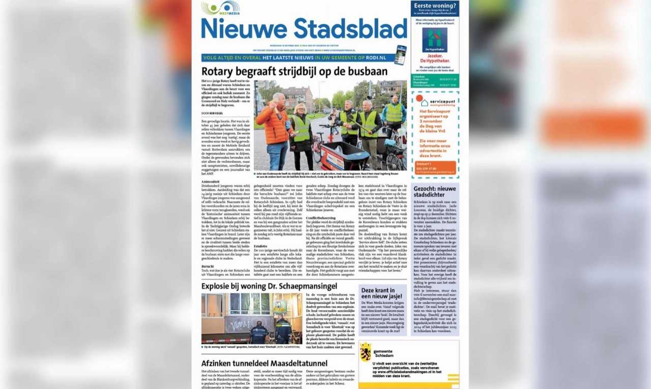 Nieuwe Stadsblad wordt Nieuwsblad Schiedam